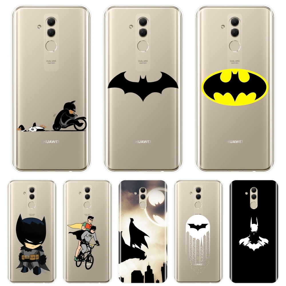 

Cool Funny Superhero Marvel Batman Phone Case Silicone For Huawei Mate 20 10 9 Lite Soft Back Cover For Huawei Mate 7 8 9 10 Pro