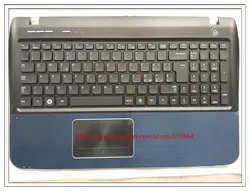 Италия макет новая клавиатура для ноутбука с touchpad palmrest для samsung SF510 SF51 BA75-02724E синий