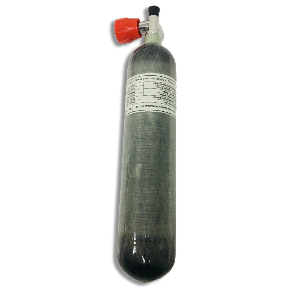 2017 New 2L 300bar 4500psi carbon fiber dive cylinder/empty gas tank with safety gauge valve  -V