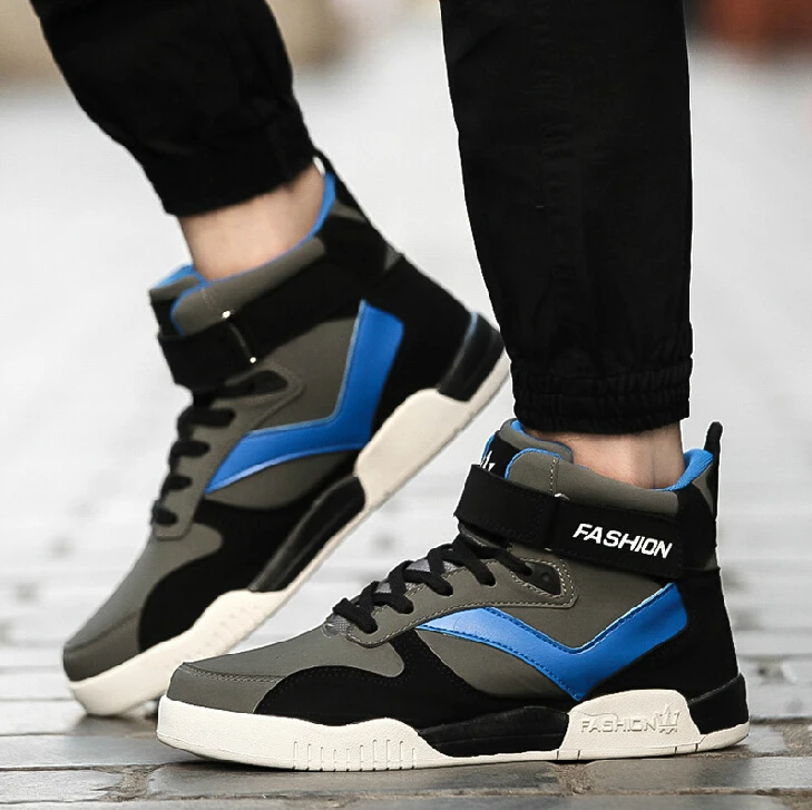 Hip hop Shoes 2015 Justin Bieber Shoes The same paragraph Hip Hop Men casual shoes High Top