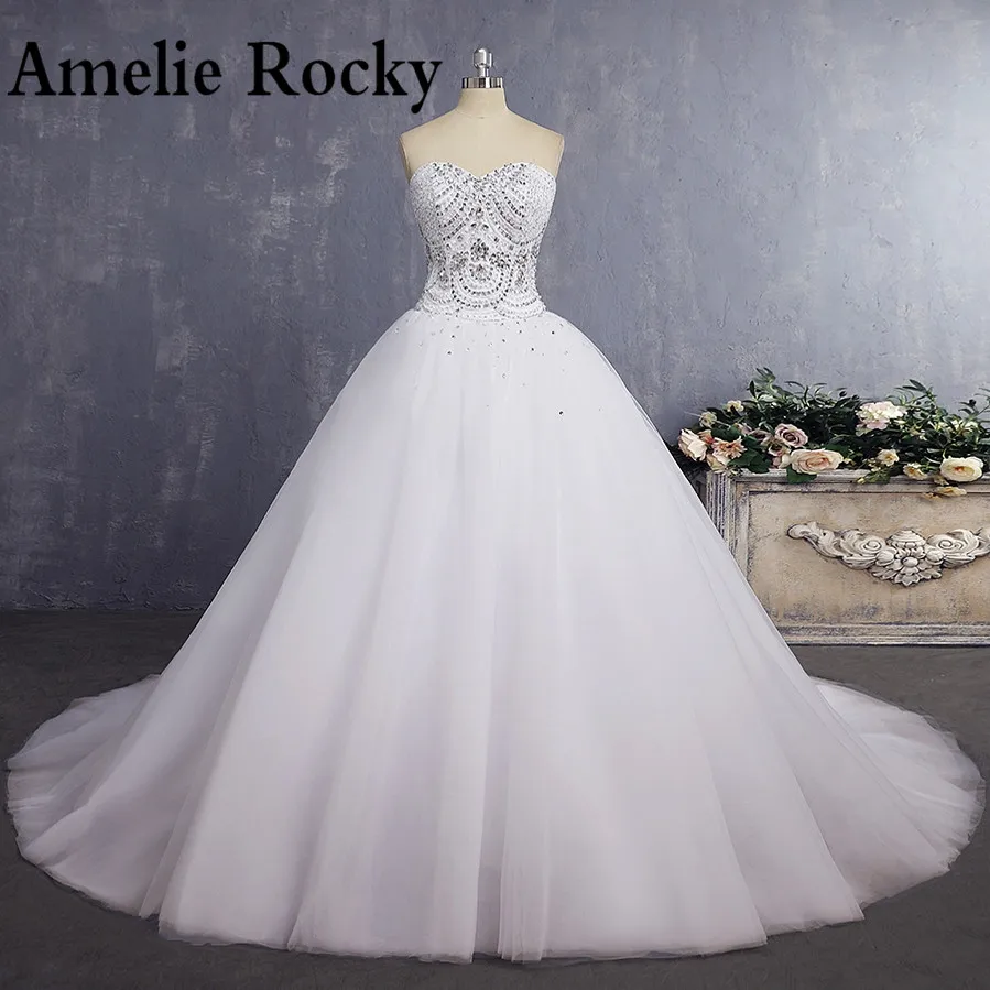 

Vestido De Noiva Princesa Ball Gown Top 10 Wedding Dresses Vintage Crystal Luxury Wedding Dress 2019