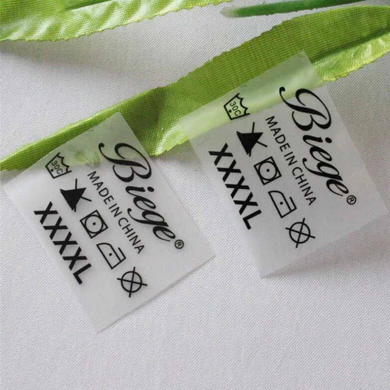 custom heat transfer labels in Garment Labels printing ink personal tags hot iron on clothing T-shirt name label custom