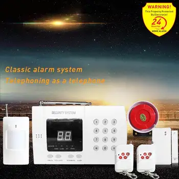 

7 PCS Set 99 Wireless Zone 433MHz GSM Alarm System Auto Dial PSTN Telephone Line Alarm System Home Detector Burglar Security