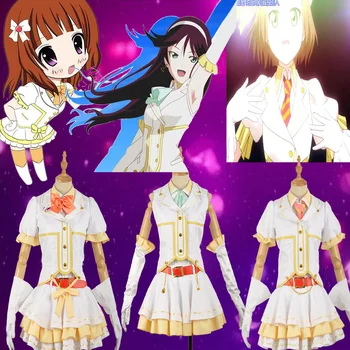 

Love Live!SunShine!!LOVE LIVE! A-RISE PRIVATE WARS Toudou Erina Yuuki Anjyu Kirei Tsubasa Cosplay Costume Custom White Skirt Top