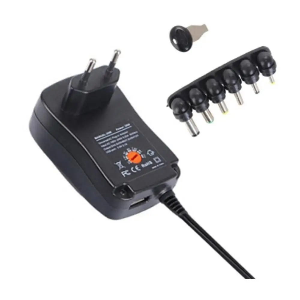 30W Power Supply Universal Adapter AC/DC 3V/4.5V/6V/7.5V/9V/12V 1.5A Adjustable