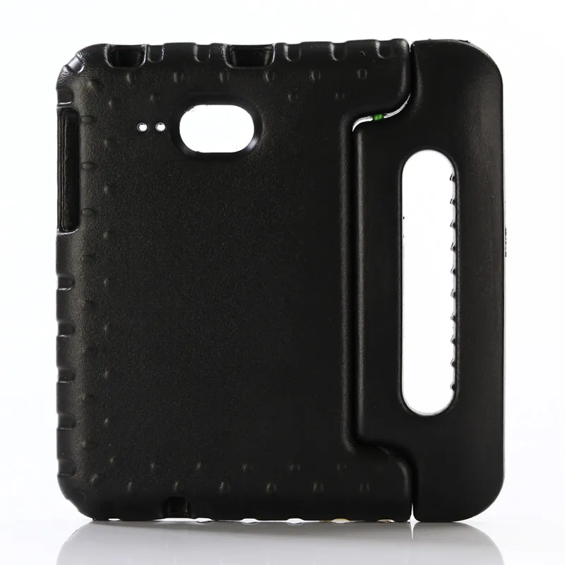 Для Samsung Galaxy Tab A 7," T280 T285 Gomma EVA пены противоударный чехол Funda Coque Для детей ручка стенд защитная крышка - Цвет: Черный