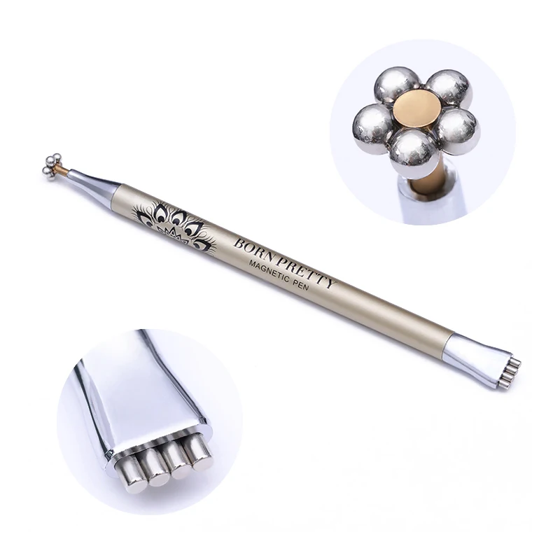

BORN PRETTY Flower Strip Line Magnetic Stick for Nail Cat Eye UV Gel Lacquer Dual-ended Magnet Pen UV LED Gel Manicure Art Tool