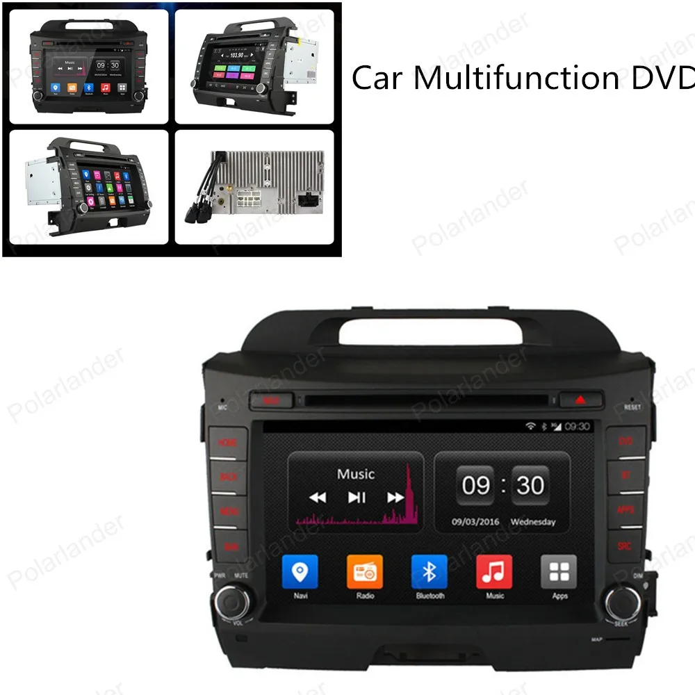 2 Din Android 4 Полная сенсорная панель gps навигация автомобильный dvd-радиоплеер для KIA