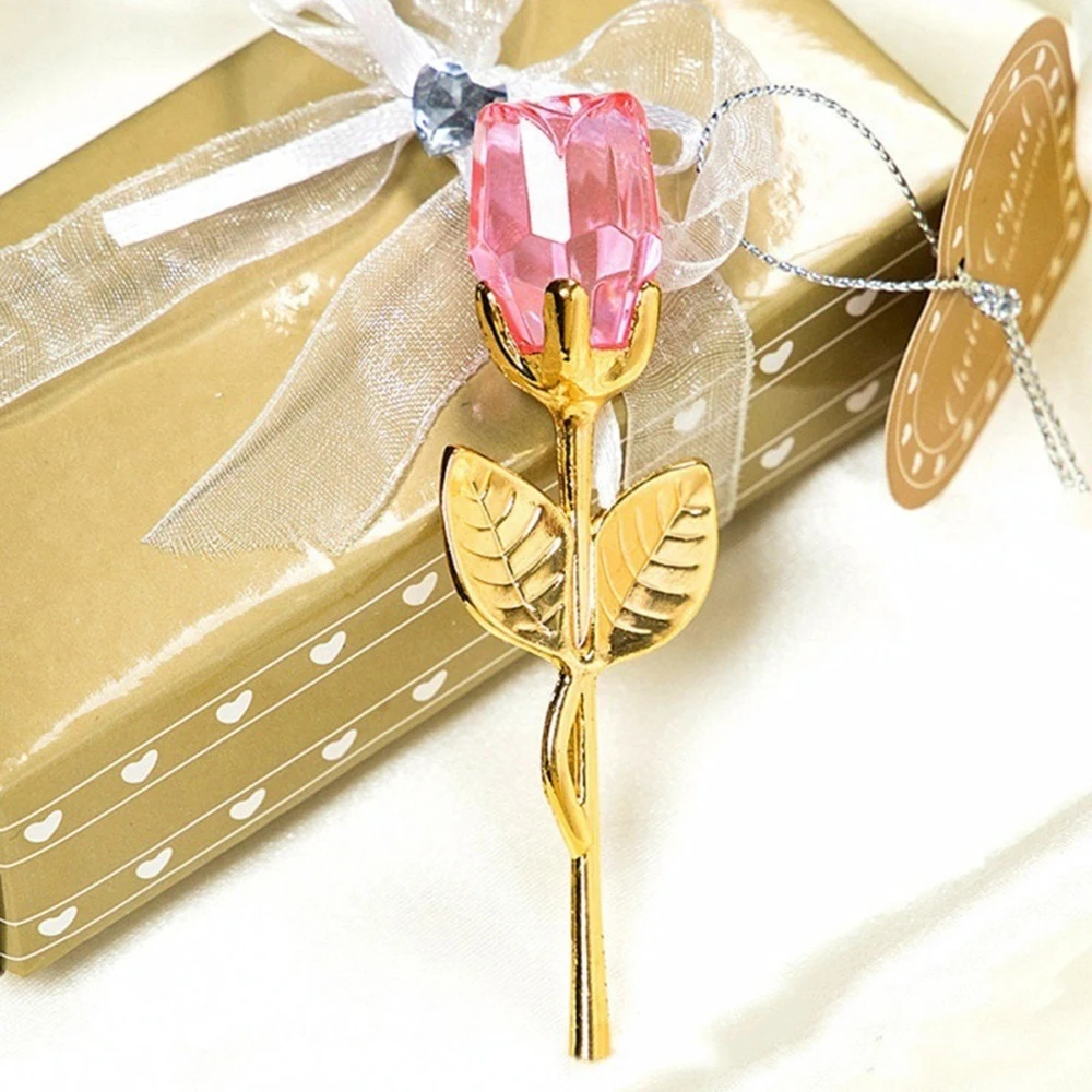 Имитация розы вечный цветок Романтический искусственный кристалл подарок на день Святого Валентина вечерние юбилей фестиваль