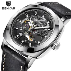 Мужские часы benyar для мужчин s часы лучший бренд класса люкс автоматические механические бизнес водонепроница