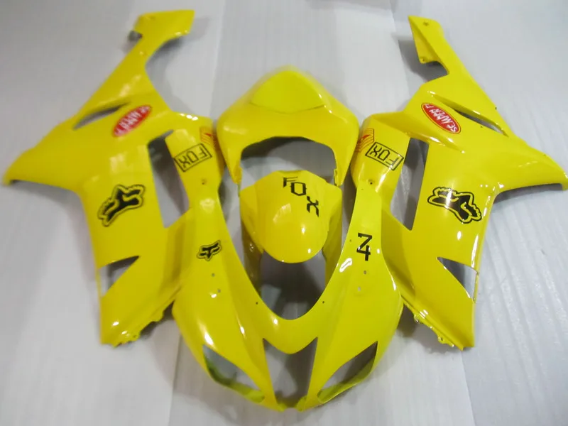 Комплект обтекателей для мотоцикла KAWASAKI Ninja ZX6R 636 07 08 ZX 6R 2007 2008 zx6r ABS Желтый