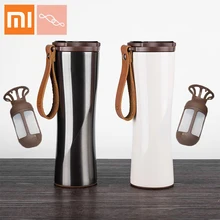 Оригинальная кружка для кофе xiaomi MOKA KKF kisskisssfish, вакуумный термос, портативный, 304, нержавеющая сталь, OLED, сенсорный экран, бутылка для воды