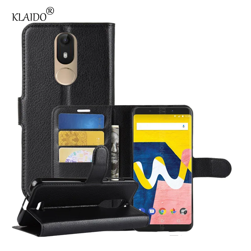 Кожаный чехол для Wiko вид Lite Роскошные флип View Стенд Бумажник телефон сумка