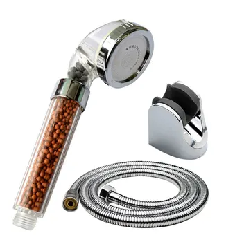 

Free shipping Anion Hydrotherapy Hand shower with high health bathroom shower and Top quality shower set