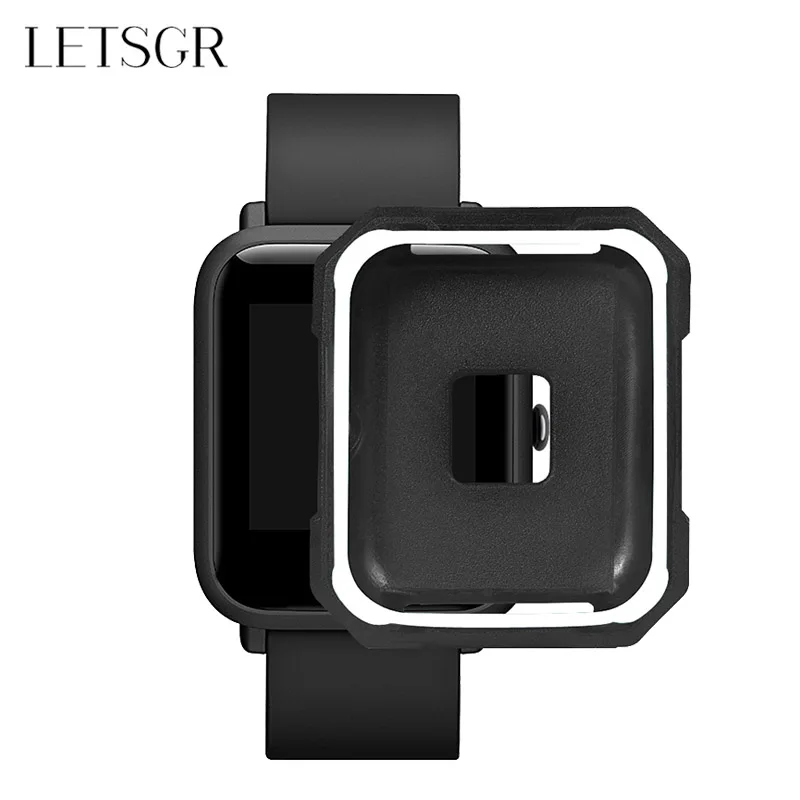 LETSGR Защитные чехлы для Xiaomi Huami Amazfit Bip Молодежные часы Чехол Loricae силиконовый чехол