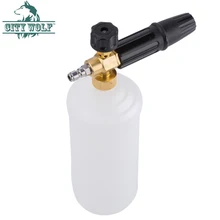 Город волк-пистолет для монтажной пены автомойки Давление шайба Jet стирка 1/" Quick Release Регулируемый пенная насадка пеногонная пушка инструменты