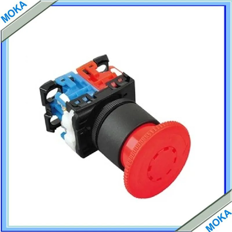 Free shipping Red Scram control button switch With Normally closed