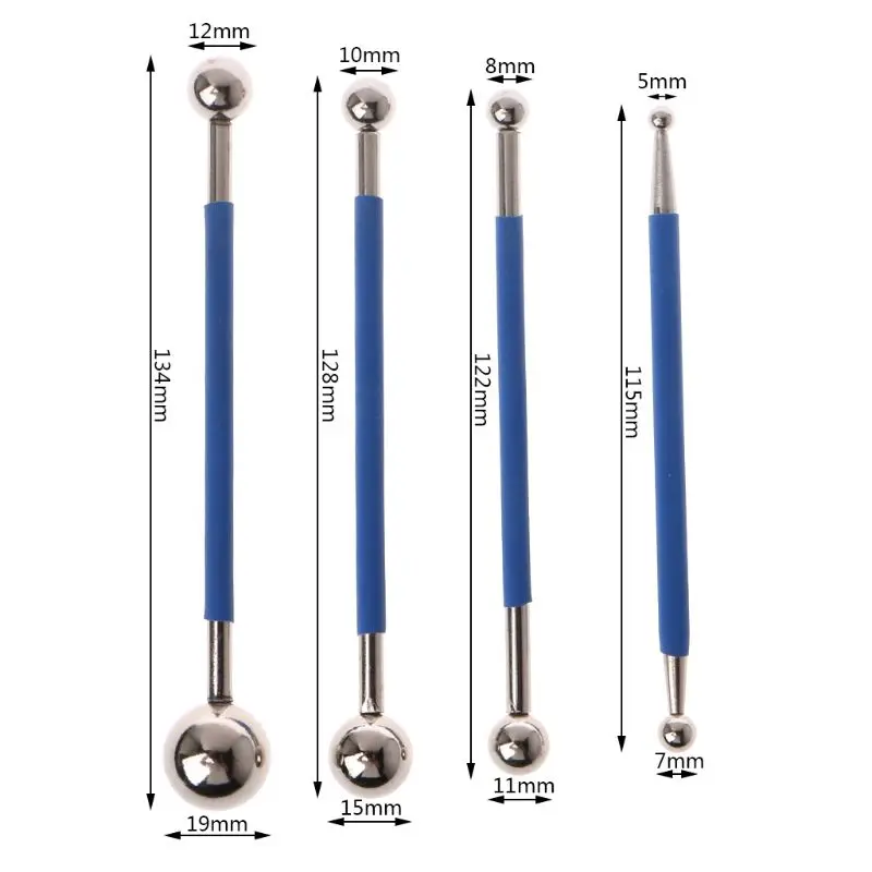 Ootdty 4 pçs set duplo aço pressionado