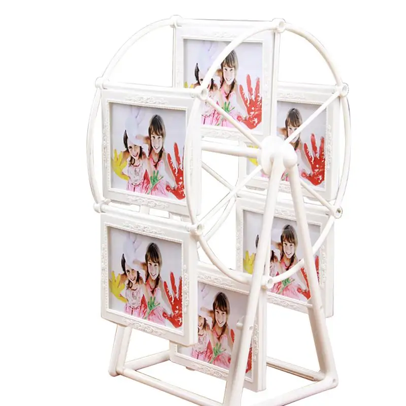 

Creative Photo Frame Rotating Ferris Wheel Shaped Picture Frames Plastic Photo Display For Home Decor Best Gift For Friend