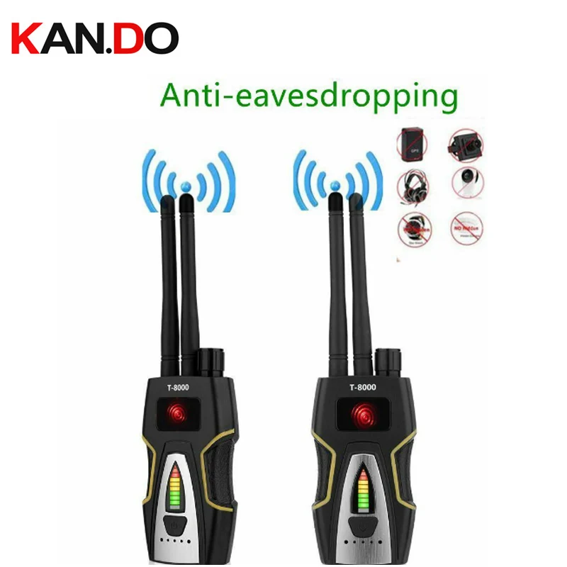 

Dual antenna RF Signal Detector GSM Audio Finder GPS signal Scan Detector Anti-spy Bug Anti Candid Camera Detector