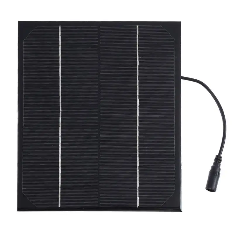 

Portable 6W 18V Solar Power Panel Single Silicon Battery Charger DC Output Charging Panel for Car Outdoor Household use