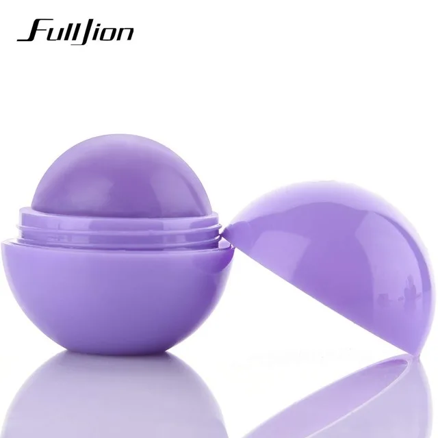 Бальзам для губ с шариками Fulljion, губная помада, органические ингредиенты, защита для губ, Сладкие фруктовые украшения, макияж, губная помада, блеск для губ - Цвет: Purple