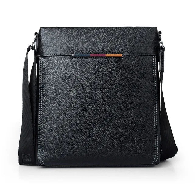 Male Shoulder Bags Genuine Leather Multifunction Men Crossbody Bag