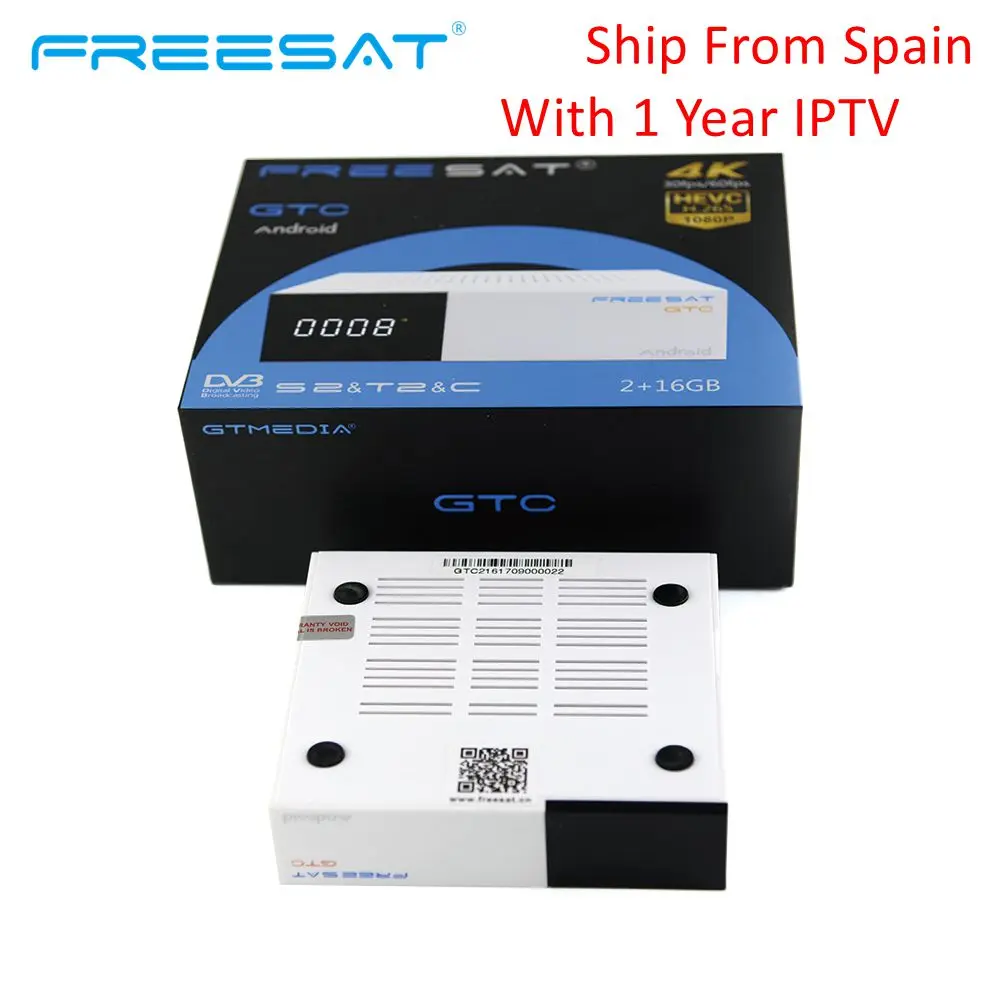 FREESAT GTC TV Box S 4K HD Android TV 6.0 Ultra HD 2G 16G WIFI Support M3U IPTV Set top Box 4 Media Player Satellite Receiver FREESAT GTC TV Box S 4K HD Android TV 6.0 Ultra HD 2G 16G WIFI Support M3U IPTV Set top Box 4 Media Player Satellite Receiver