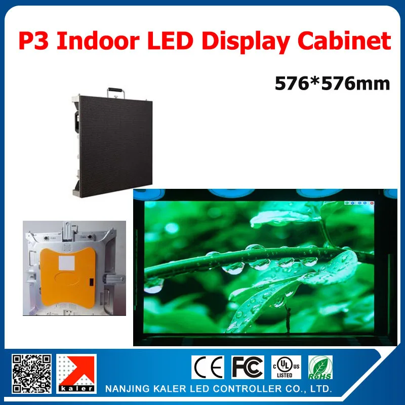 

TEEHO P3 Led Display screen RGB Full color message video led panel 576X576mm with receiving card 576*576mm led display cabinet