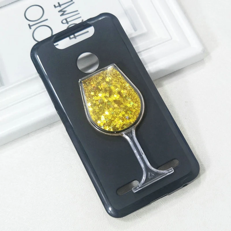 

Dneilacc Silicone Case For ZTE Blade V8 Mini Dynamic Glitter Liquid Quicksand Lovely Wine TPU Phone Cover For ZTE Blade V8 Mini