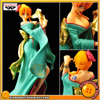 

Japan Anime "ONE PIECE" Original Banpresto Collection Figure - Nami in Kimono (Green Color)