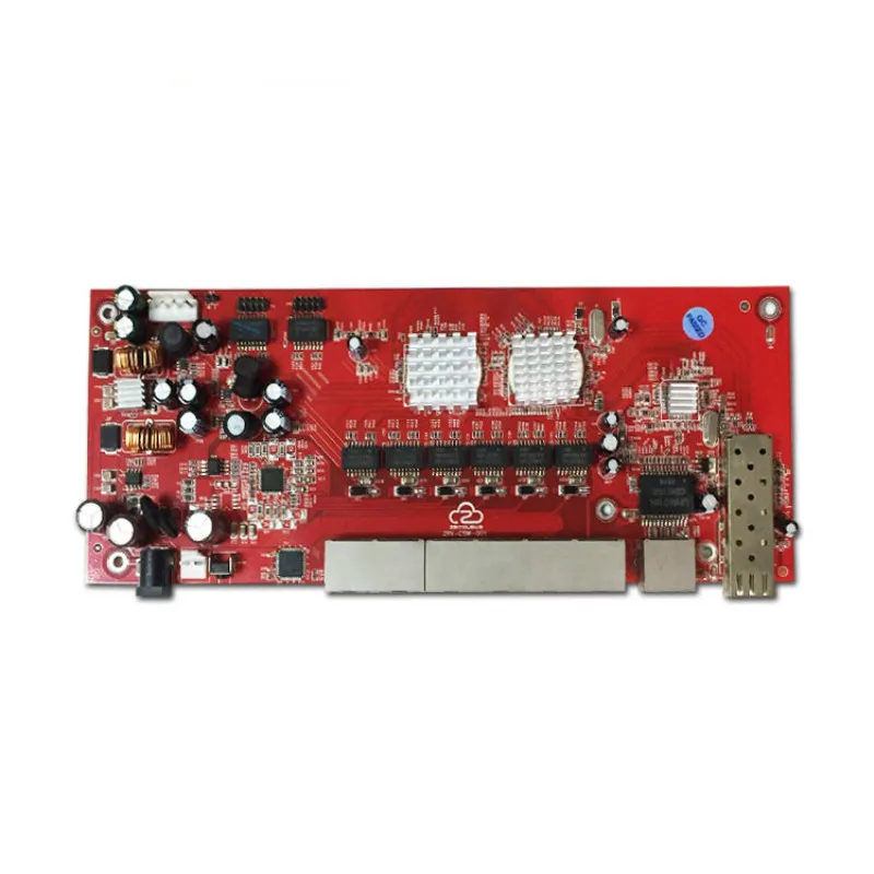 OEM/ODM волоконный PoE коммутатор 48 в 8 портов 10/100 Мбит/с poe pcb плата для IP телефона ip
