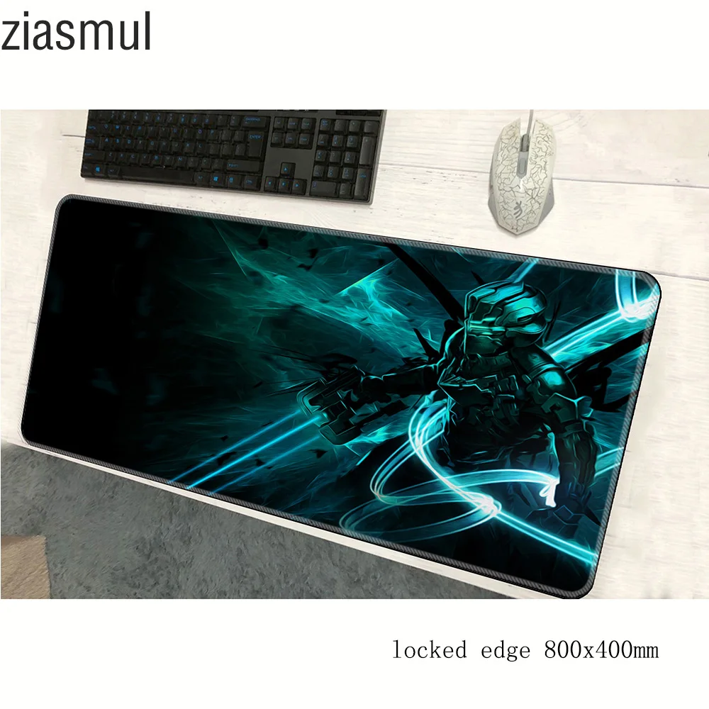 Игровой коврик для мыши dead space 800x400x3 мм профессиональный большой игровой
