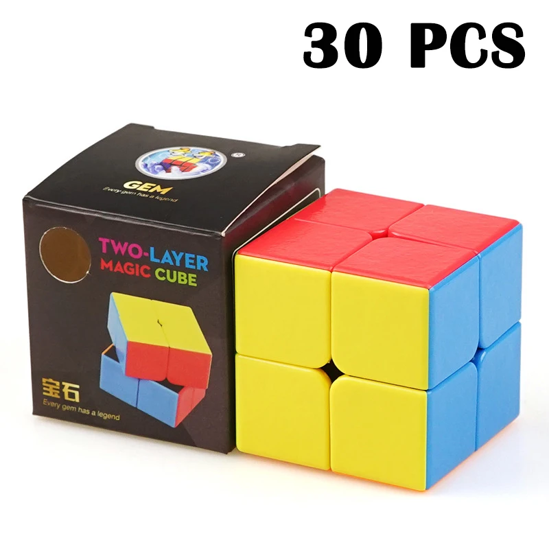

30PCS ShengShou BaoShi Gem Legend Cubo magico 50mm Speed Smooth Puzzle cube Non sticker Magic cube Toys For Children Neo Cube