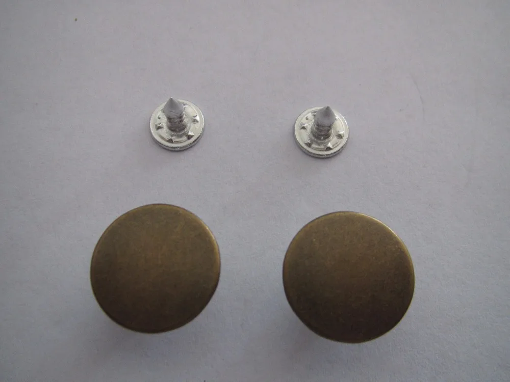Free Shipping 17mm Jeans Button For Jeans Bronze Brass Material Plating