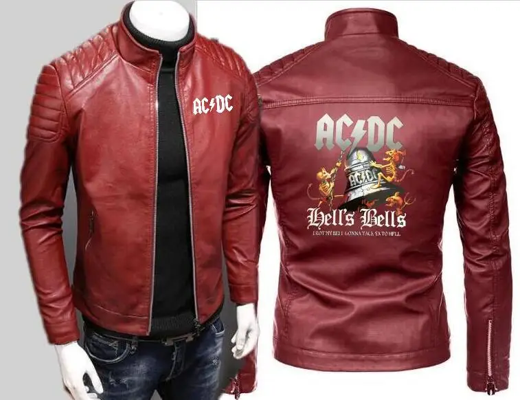 ac dc leather jacket