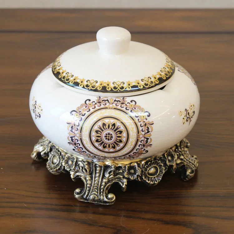 

restoring ancient ways is the candy box Ceramic jewelry boxes American French new Chinese style with cover the ashtray