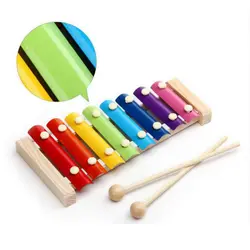 Монтессори игрушки Обучающие деревянные игрушки для детей раннего обучения ксилофон музыкальные игрушки мудрость музыкальный инструмент