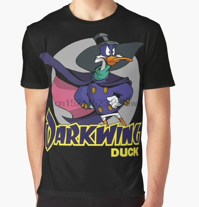

All Over Print T-Shirt Men Funy tshirt Darkwing Duck Short Sleeve O-Neck Graphic Tops Tee women t shirt