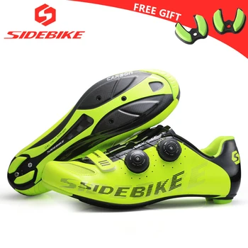 

sidebike carbon road cycling shoes men racing shoes road bike ultralight self-locking bicycle sneakers breathable professional