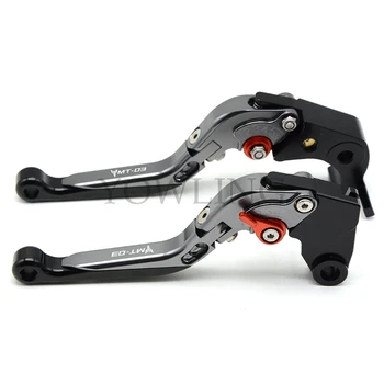 

For YAMAHA MT-03 MT03 MT 03 2005 2006 Motorcycle Accessories CNC Folding Extendable Brake Clutch Levers LOGO MT03