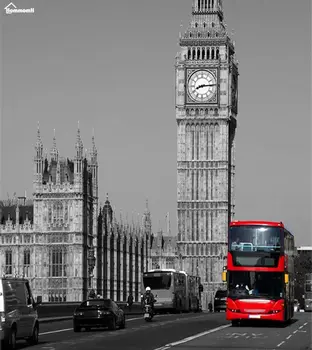 

Blanket plaid Warmth Soft Plush Easy Care Machine Wash Red on a Bus in London by the Big Ben Plaids on the Sofa Bed Throw Kid