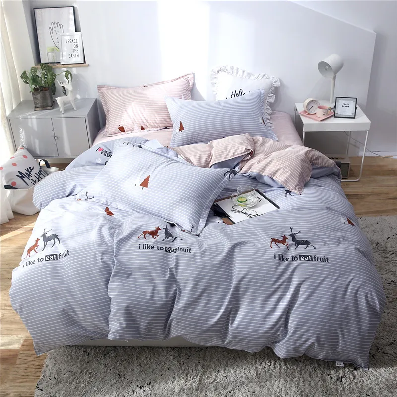 

BEST.WENSD pillowcase bedlinen quilt cover set christmas bedding and bed sets california king bedding sets 100% Superfine fiber