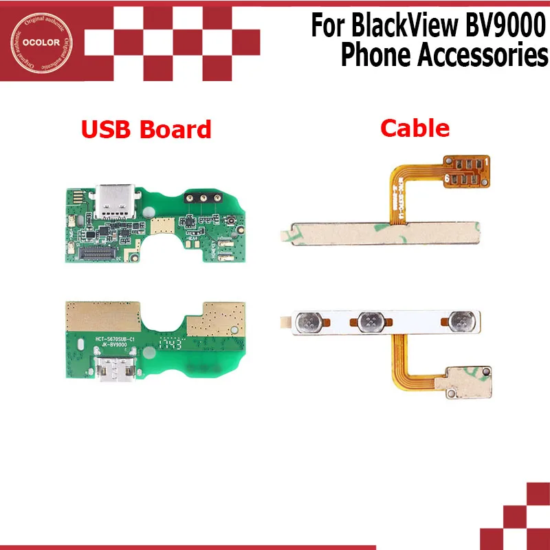 Ocolor для BlackView BV9000 USB плата кнопка включения питания Кнопка громкости гибкий кабель FPC Соединительный кабель для BlackView BV9000