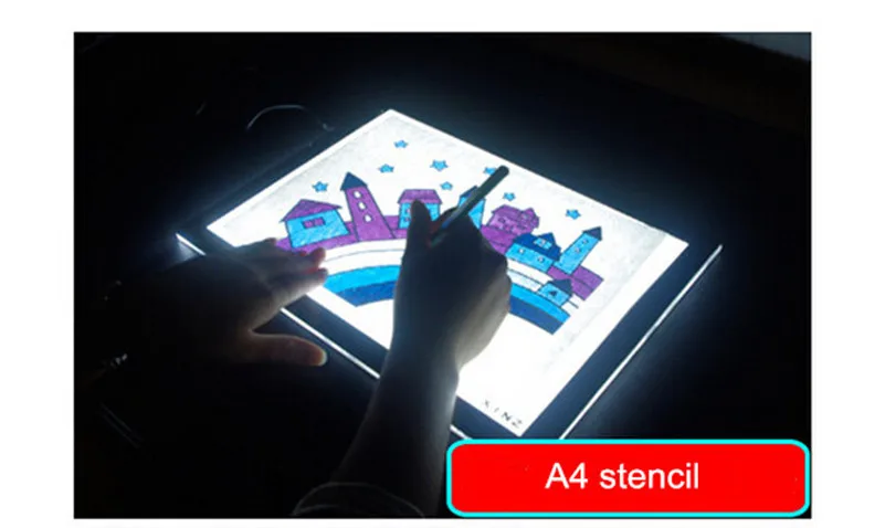5,5 мм супер тонкий A4 светодиодный Трафарет для черчения, трафарет для трафаретов, трафарет для настольной татуировки, боди-арт, прозрачный светильник, коробка, USB, новинка,, хорошее использование