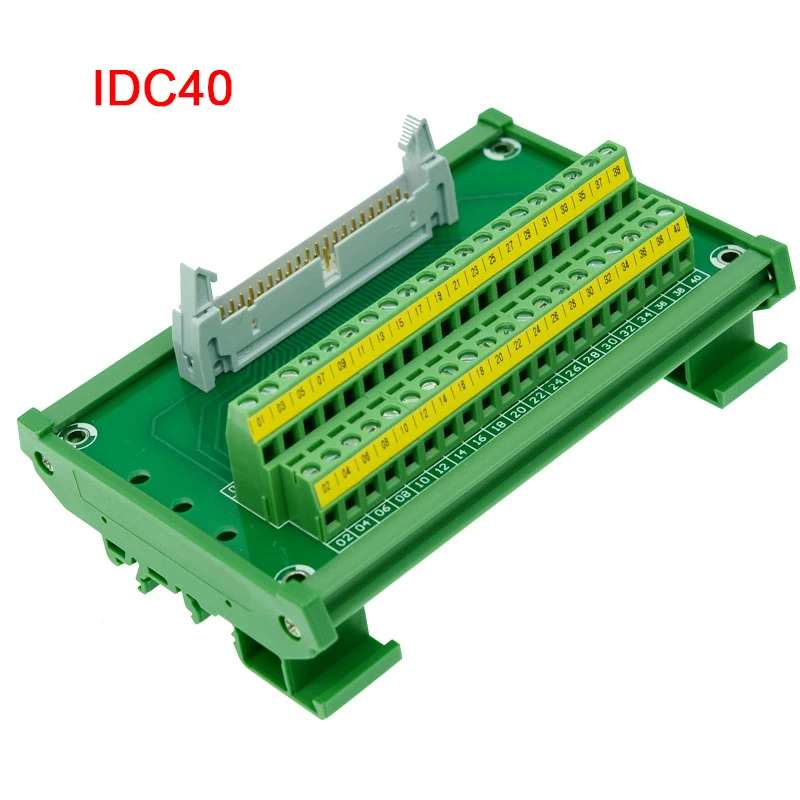 IDC40 IDE calbe, IDC40 к клеммному блоку breakout board idc 40 разъем PLC релейный адаптер IDC40 breakout board IDC40 кабель для передачи данных