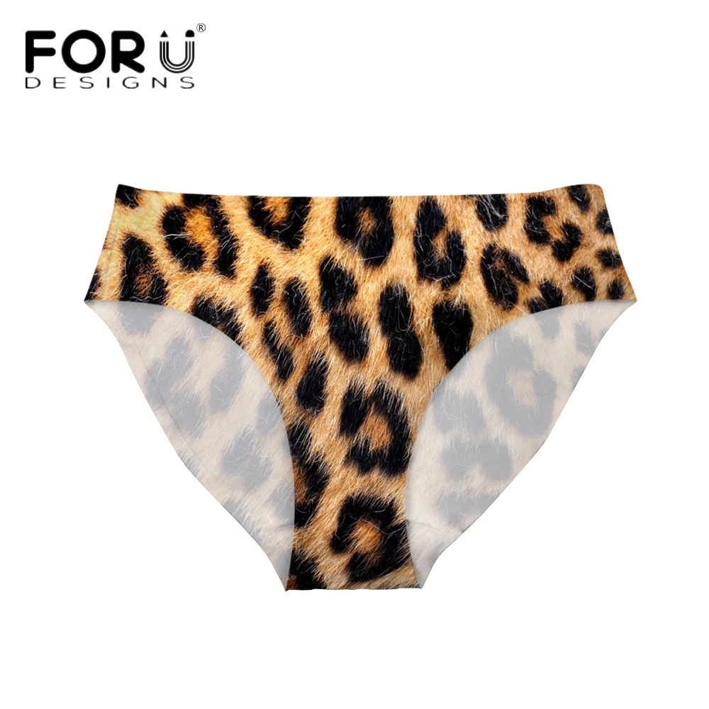 FORUDESIGNS Women Ultra thin Fashion Sexy Panties Briefs Leopard Print