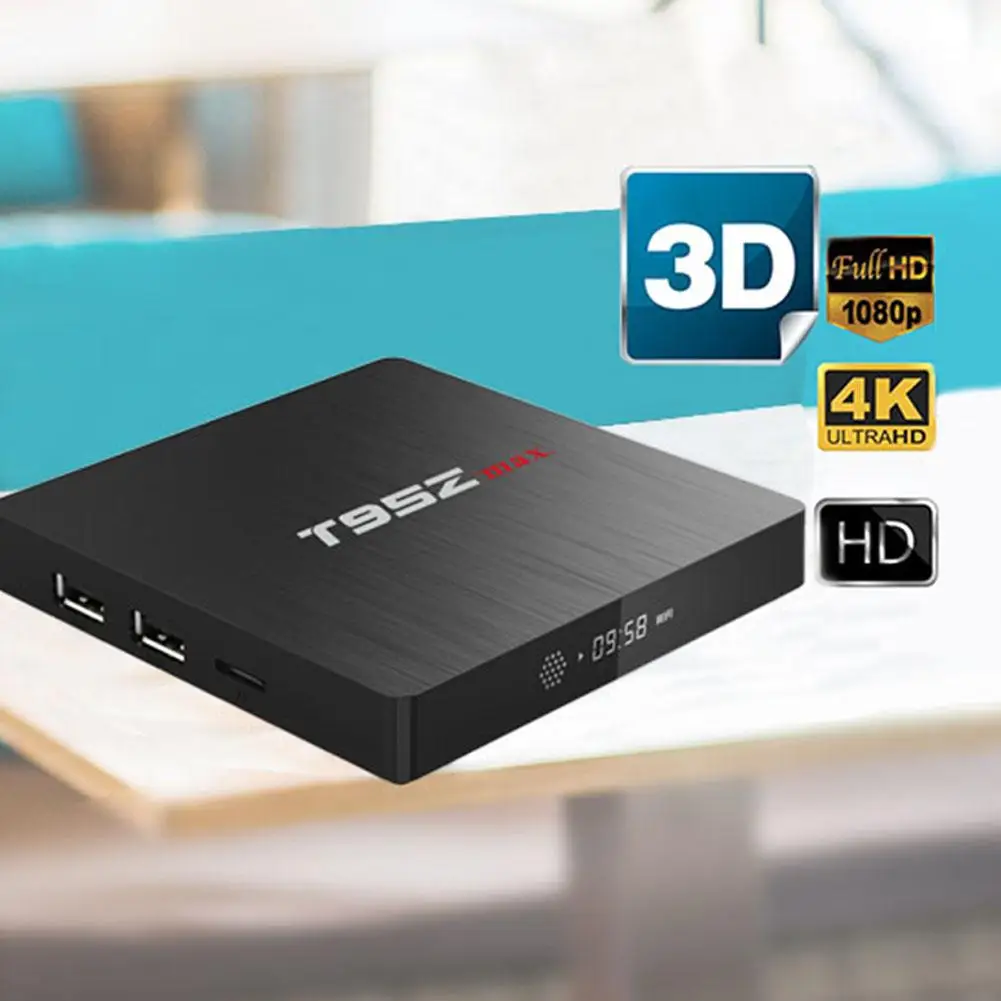 

NICE T95ZMAX 2+16G/3+32G Quad Core HD 4K WiFi Smart TV Set Top Box for Android 7.1