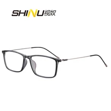 Квадратные очки, синий светильник, блокирующие очки для чтения, антибликовые очки для компьютера, очки для диоптрий, очки для близкого дистанционный считыватель 0-+ 6,0