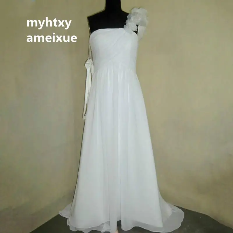 Sleeveless Chiffon Strapless Court Train Ace Up A Line One Shoulder Sleeveless Chiffon Strapless Court Train Ace Up A Line One Shoulder Long Wedding Dresses Made In China Vestido De Noiva From